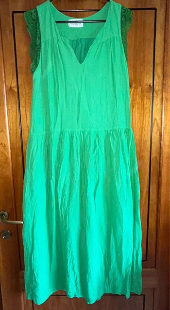 Longue robe été verte 38-40 Banditas