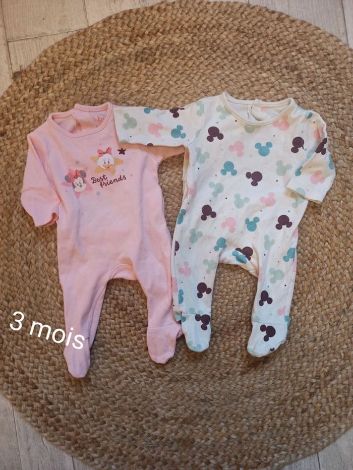 Lot pyjama Disney 1 mois