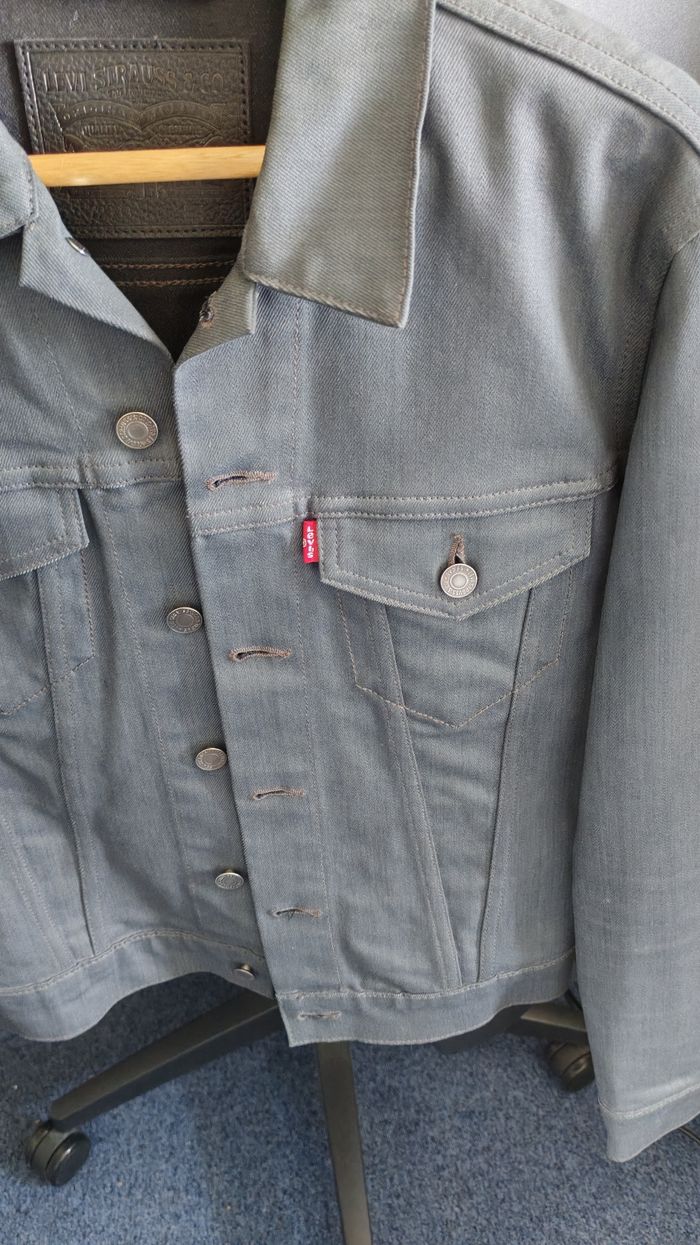 Veste En Jean Homme Levis Grise - photo numéro 2