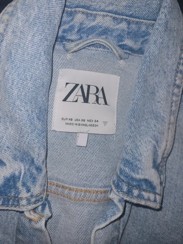 Veste en jean Zara - photo numéro 2