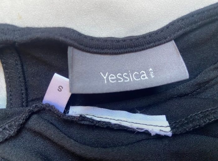 Tunique débardeur noire bas volanté Yessica taille 36 / S - photo numéro 9