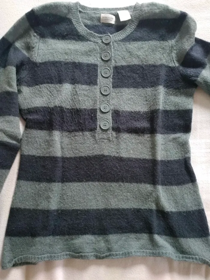 Petit Pull Femme rayé - photo numéro 2