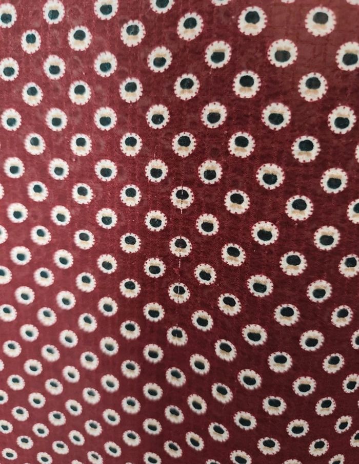 Blouse fluide bordeaux imprimé cercles - Manches 3/4 Actuelle - photo numéro 12