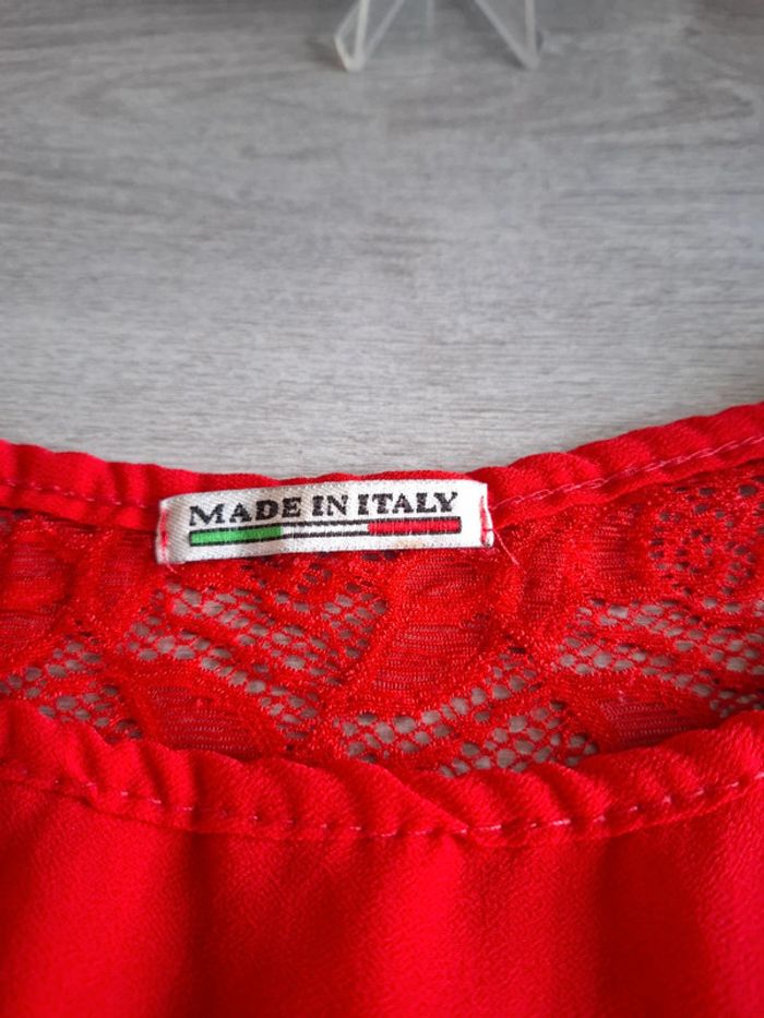 Top blouse rouge 38 - photo numéro 3