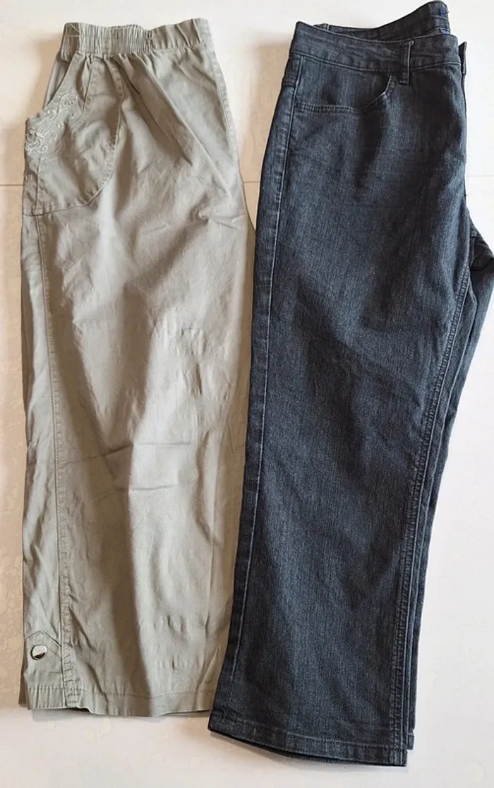 Lots pantalacourts femme  ( un noir un beige) - photo numéro 5
