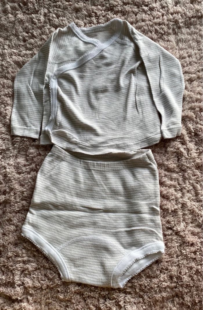 Maillot de corps avec culotte bébé Absorba 3 mois