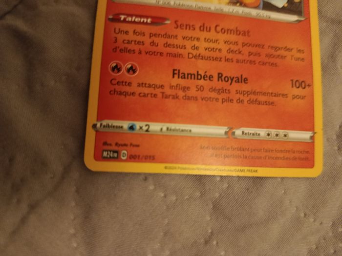 Carte Dracaufeu 001/015 ( 2024)rare - photo numéro 2