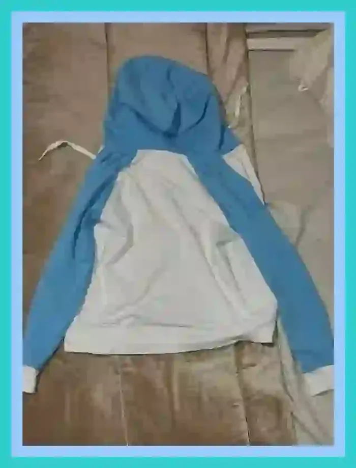 Gilet zippée à capuche Marshall Blanc et bleu azur garçon 12 ans - 7526939881 - photo numéro 5