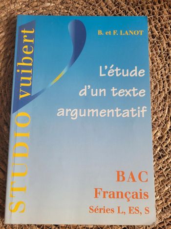 L étude d un texte argumentatif.