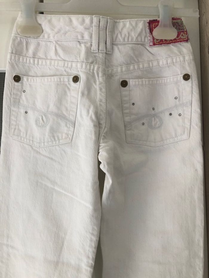 Pantalon blanc ikks 10 ans - photo numéro 4