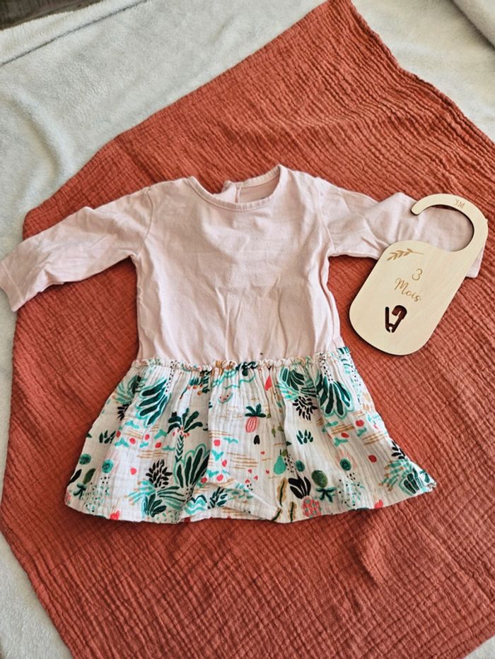 Robe à manches longues / 3 mois