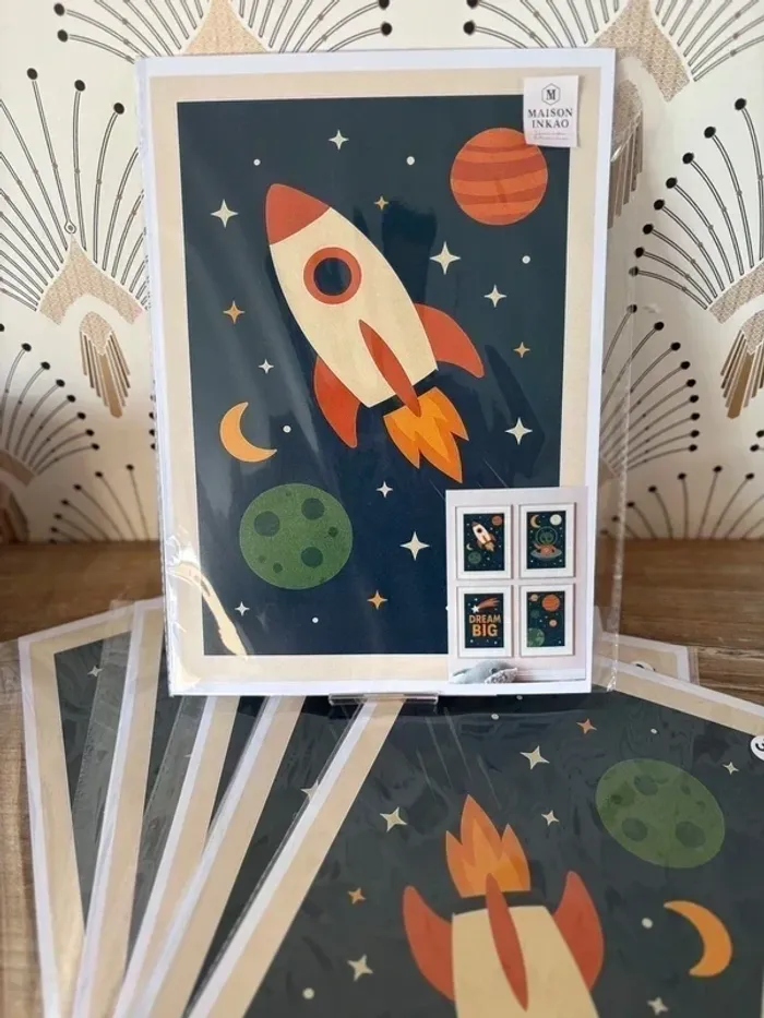 Affiches Space Dream pour chambre enfant