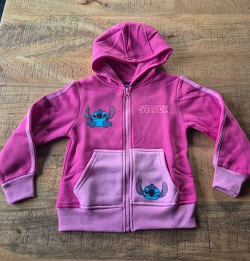 Gilet Zippé Fille Stitch Fuschia 5 ans