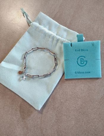 Bracelet chaînette argentée