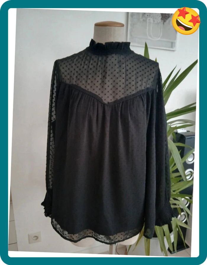 Blouse Noire Taille L🌿💝 - photo numéro 3