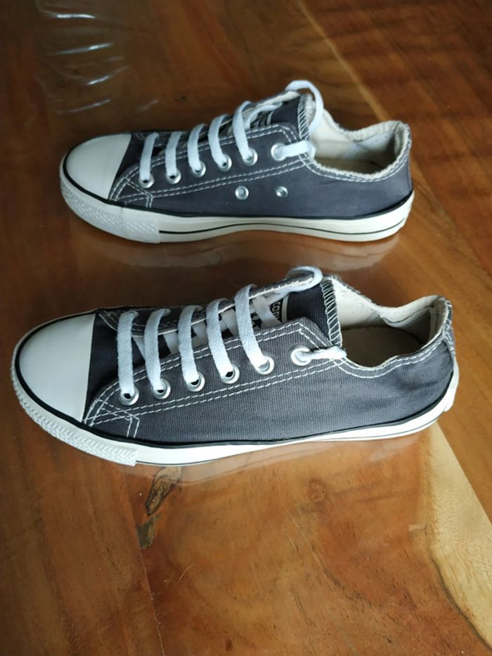 Baskets Converse grises t. 36 - photo numéro 3