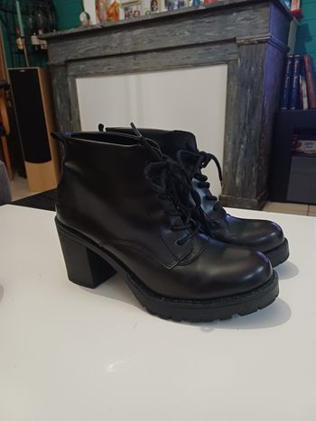 Jolies bottines noires marrons Eram taille 37
