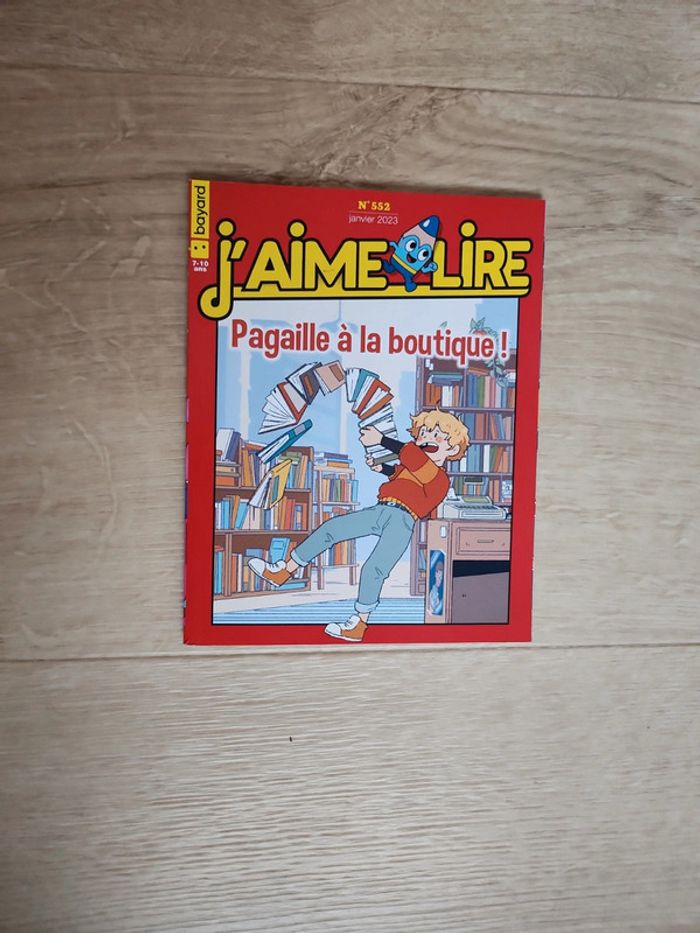 Livre J'aime Lire "Pagaille à la boutique" n°552 janviee 2023 édition Bayard