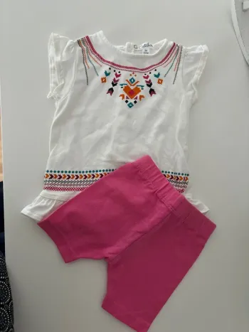 Ensemble T Shirt et pantacourt 3 mois Kitchoun