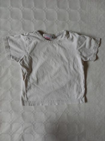 Tee-shirt blanc manches courtes 24 mois 3 suisses
