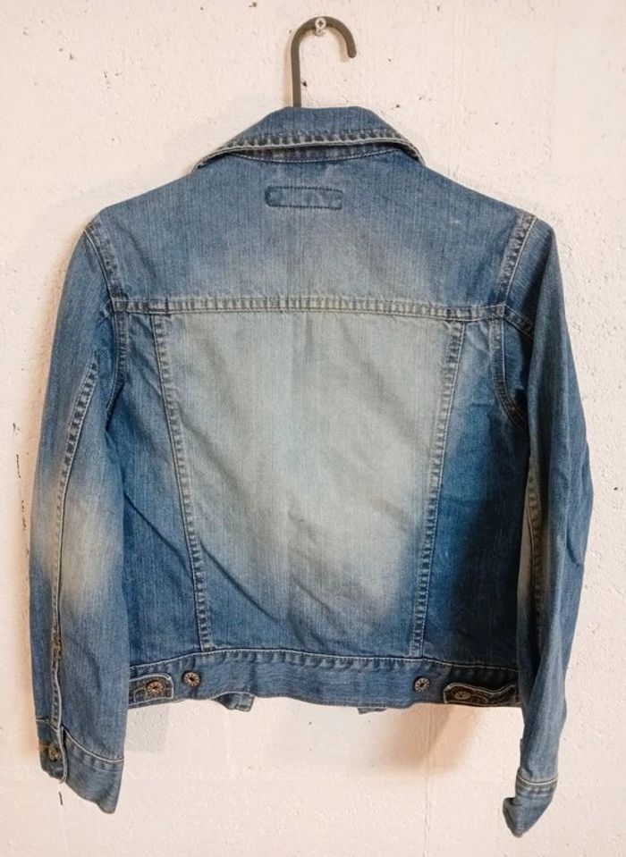 🧥 Veste en jean bleu délavé – H&M – 10/11 ans - photo numéro 2