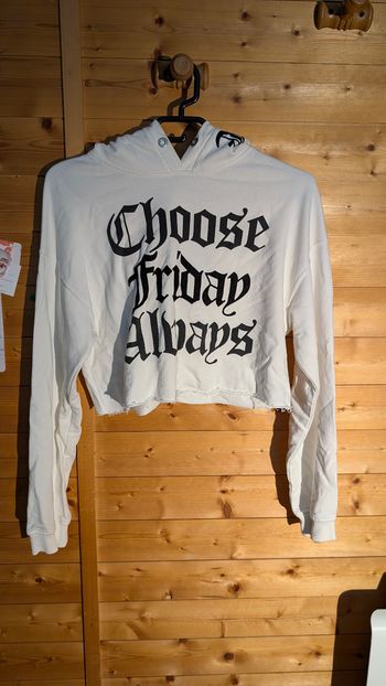 Sweat crop top lettrage