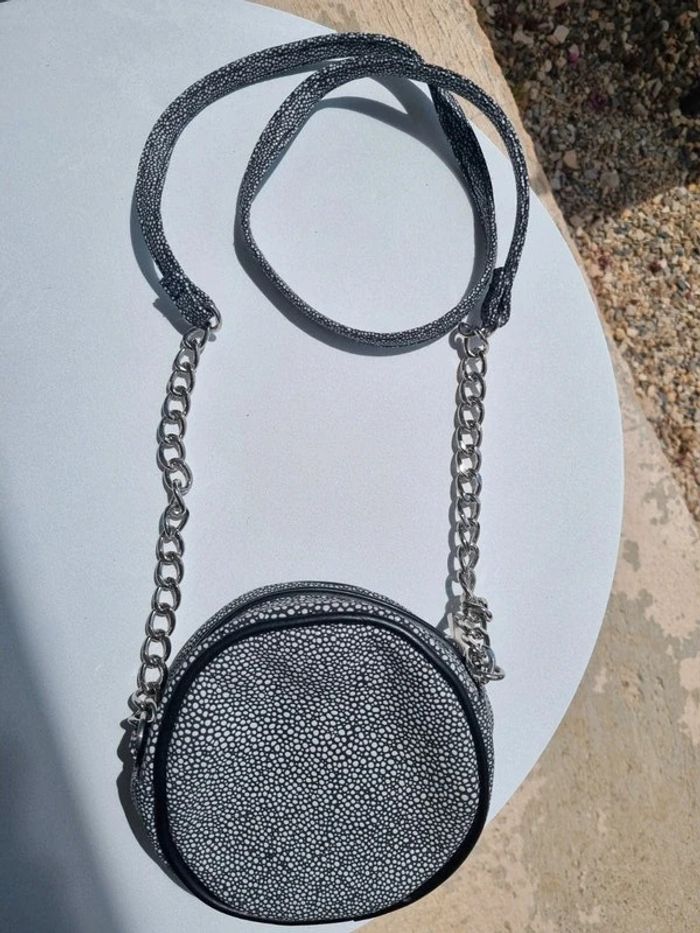 Sac pois noir et blanc bandoulière Asos neuf - photo numéro 2