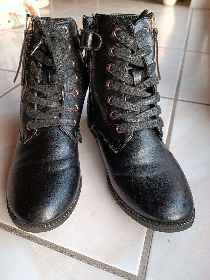 Bottines à strass fille T 34 - photo numéro 4