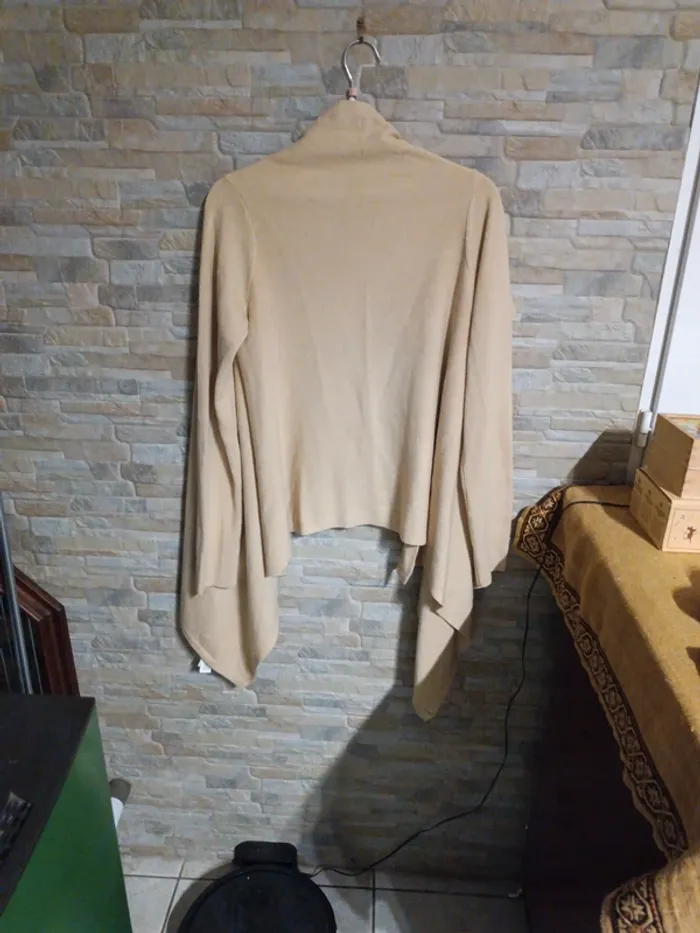 Gilet châle beige Tex XS - photo numéro 2