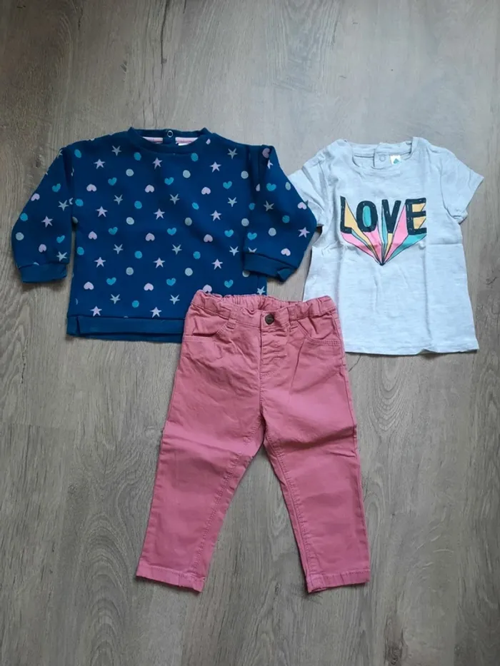 Lot de 3 pièces Tex 18mois
