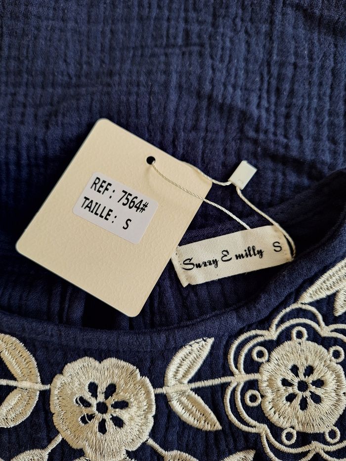 Blouse en coton taille S marque Suzzy & Milly - photo numéro 5