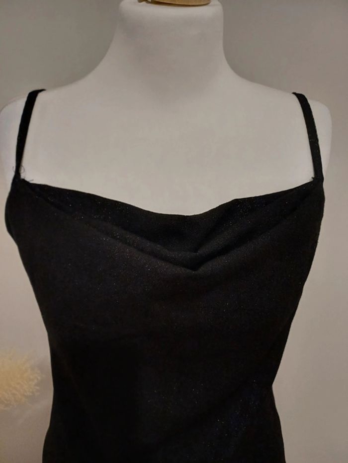 Robe longue noire Pailletée Côte à côte taille XS 34 - photo numéro 2