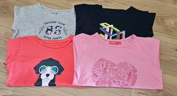 Lot de 4 T-shirts manche longue  fille - Taille 6 ans