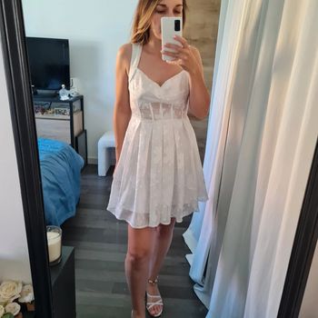 Robe de mariée courte blanche 🤍