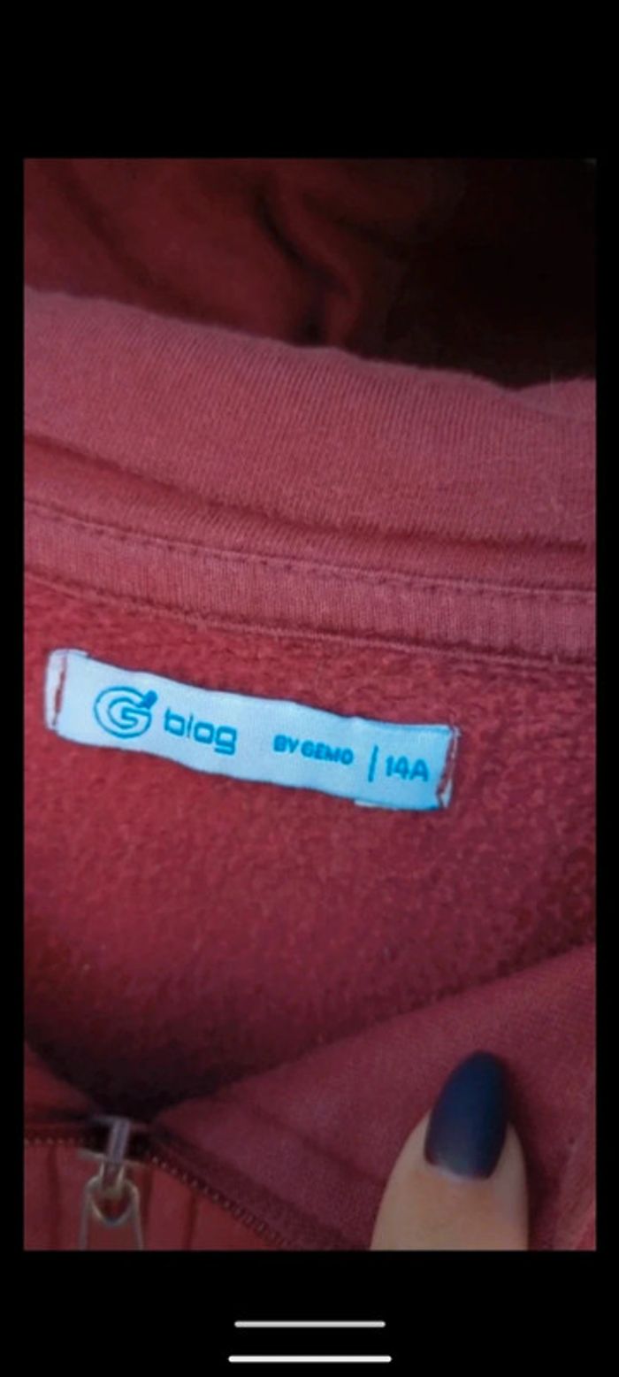 Gilet a capuche zippé fermeture pull sweat cardigan bac 1 - photo numéro 2