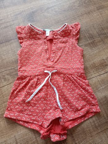 Jolie combi short fille 6 mois obaibi