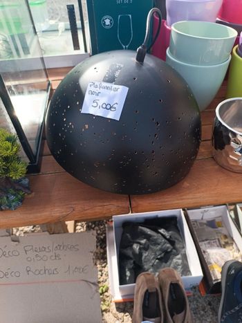 Plafonnier ajouré noir