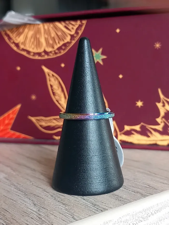 Bague en acier inoxydable taille 15.3 (48) - photo numéro 5