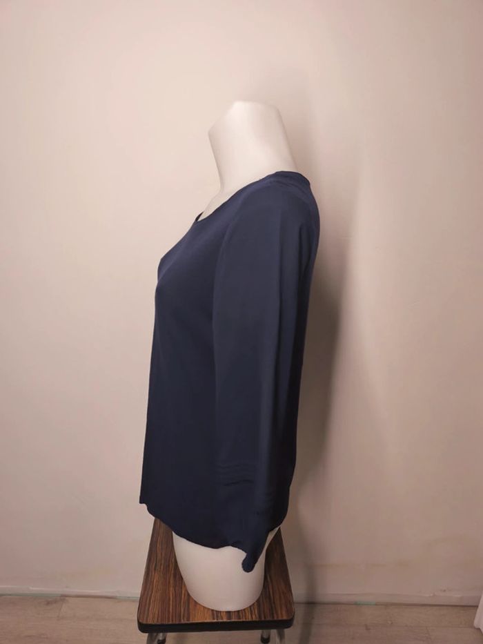 Blouse 3/4 Esprit Femme Taille M Bleu - photo numéro 3