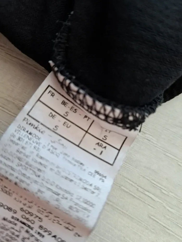 Haut blouse Pimkie - noir - basique - manches 3/4 - taille S - photo numéro 5