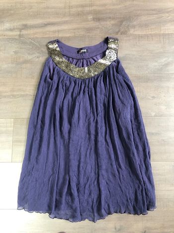 Robe Morgan chic violette en soie taille 36