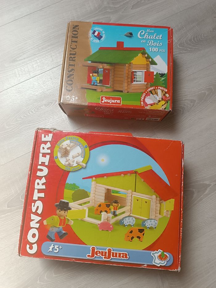 Mon chalet en bois et la ferme en bois