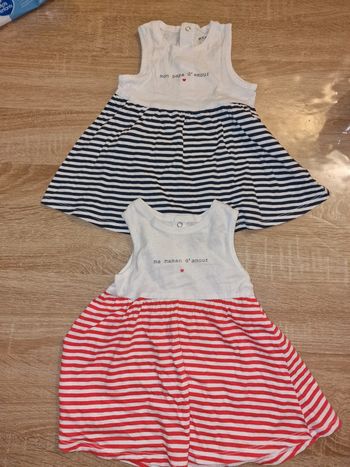 Lot de 2 robes 6 mois