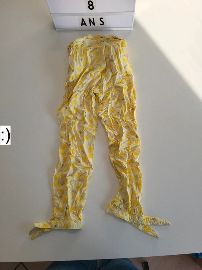 Pantalon fluide jaune 8 ans - photo numéro 5