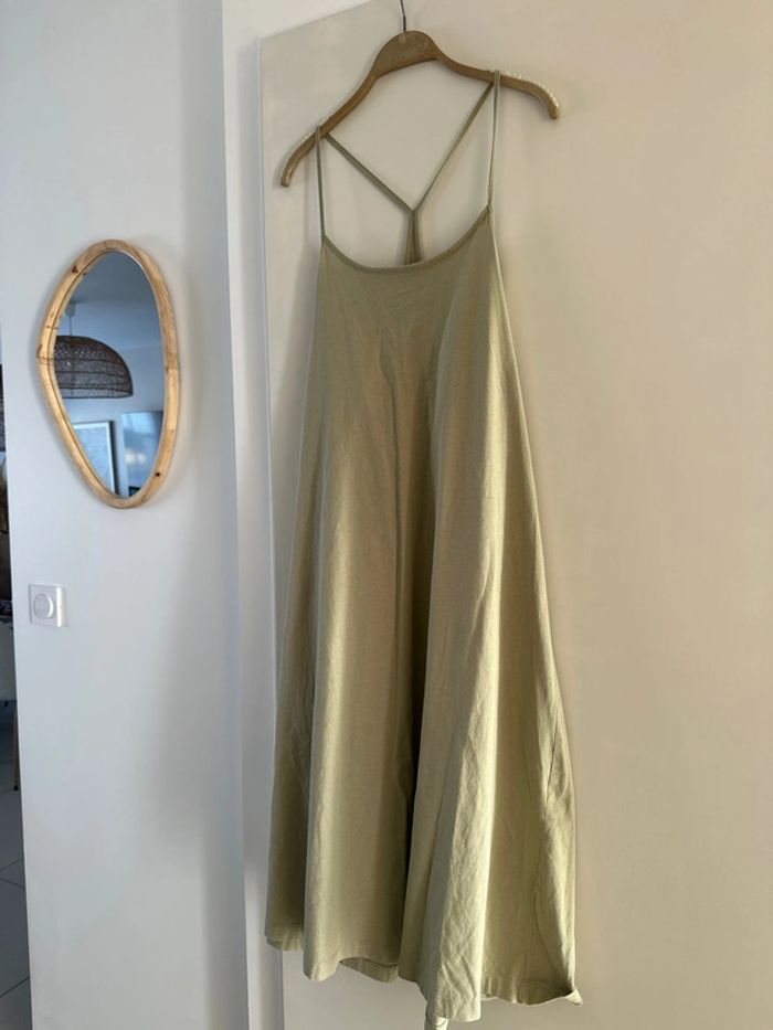 Robe Zara fluide kaki - Taille S