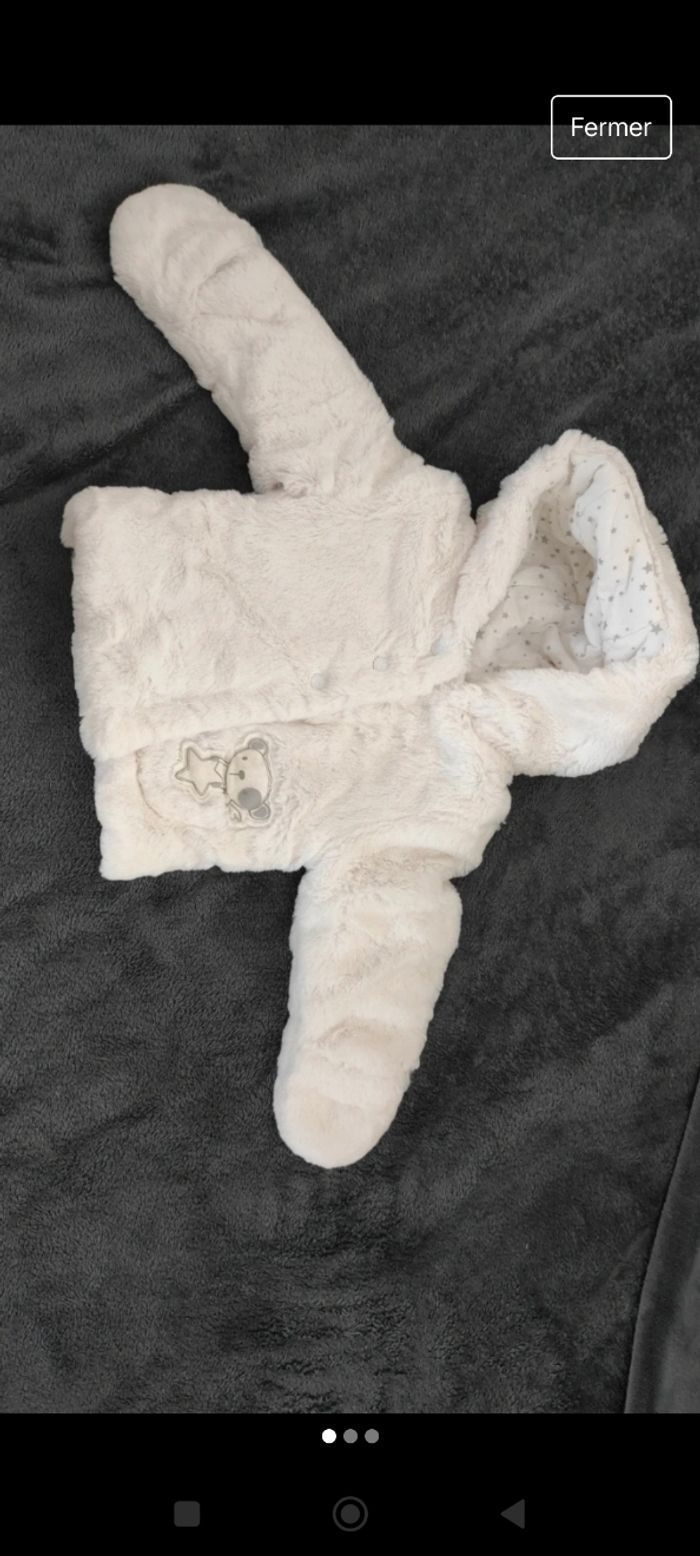 Veste chaude ou manteau à capuche Grain de Blé 6 mois