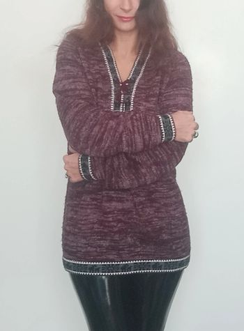 Pull tunique épais chaud taille unique