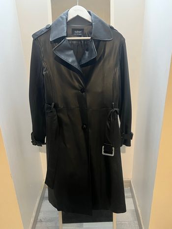 Trench cuir