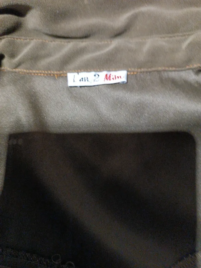 Veste Surchemise suédine kaki Mim 36-S - photo numéro 3