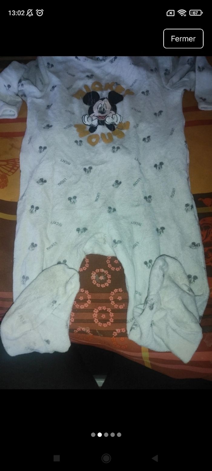 Pyjama bébé Mickey e40 - photo numéro 2